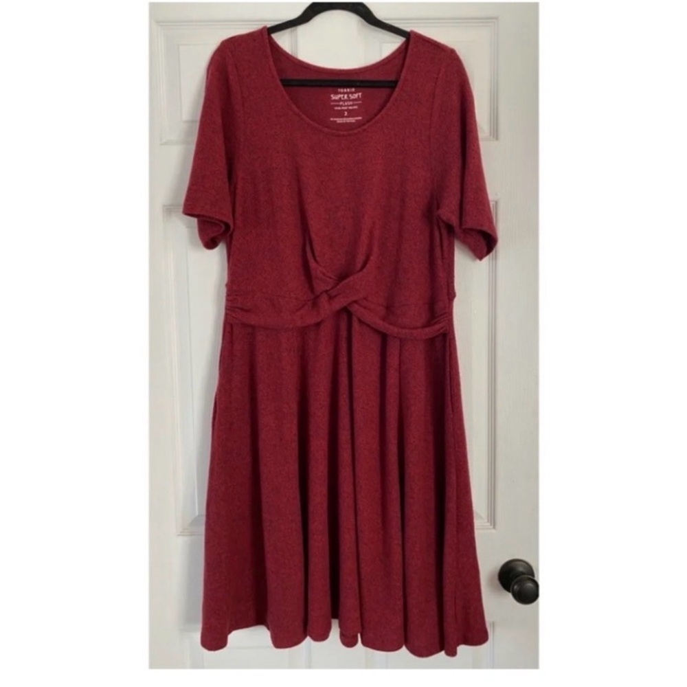 TORRID Red Sweater Dress Size - Picture 5 of 8